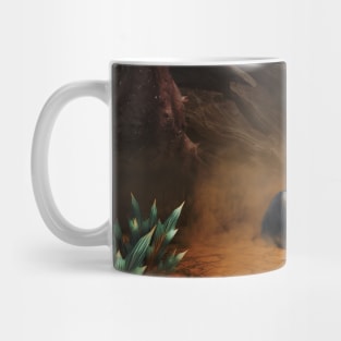 Awesome wolf in the dark night Mug